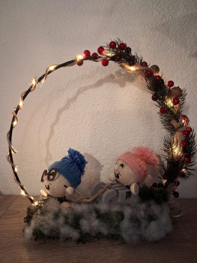 Lichterkranz Schneekugeln