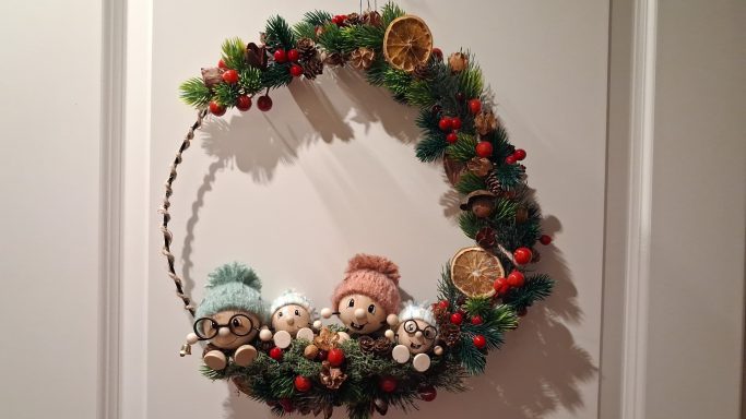 Türkranz mit Licht Weihnachten 80 €