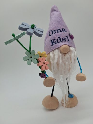 Geburtstags-Zwerg mit Blumen 20 €